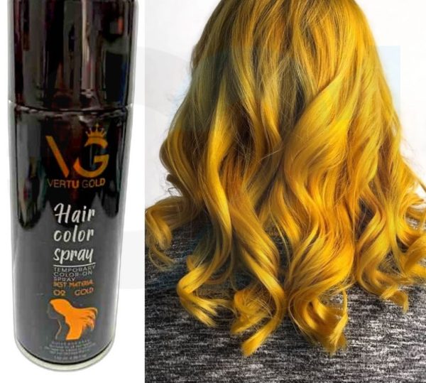اسپری رنگ مو موقت طلایی ورتو گلد