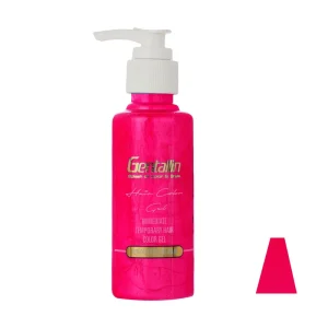 جنتالین ژل رنگ مو موقت صورتی تیره