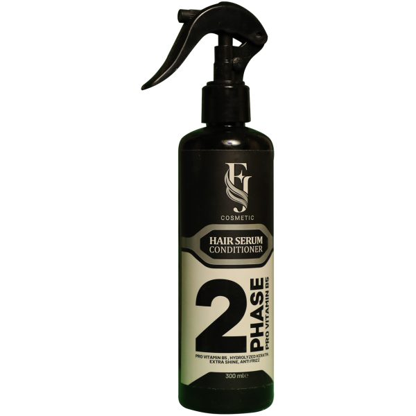 اسپری نرم کننده و ماسک موی دوفاز FJ افجه حجم 300 میلی لیتر