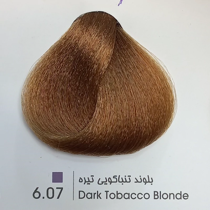 رنگ مو لیونل شماره 6.07 رنگ بلوند تنباکویی تیره حجم 100 میل - Image 2
